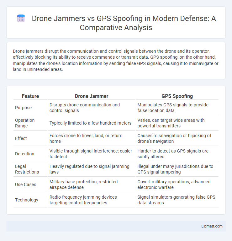 Drone Jammers vs GPS Spoofing in Modern Defense: A Comparative Analysis