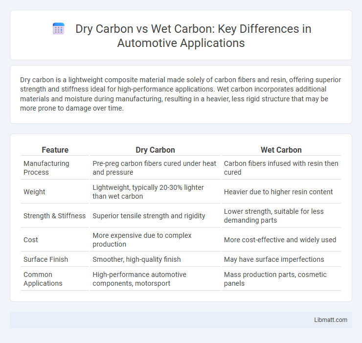 Dry Carbon vs Wet Carbon: Key Differences in Automotive Applications
