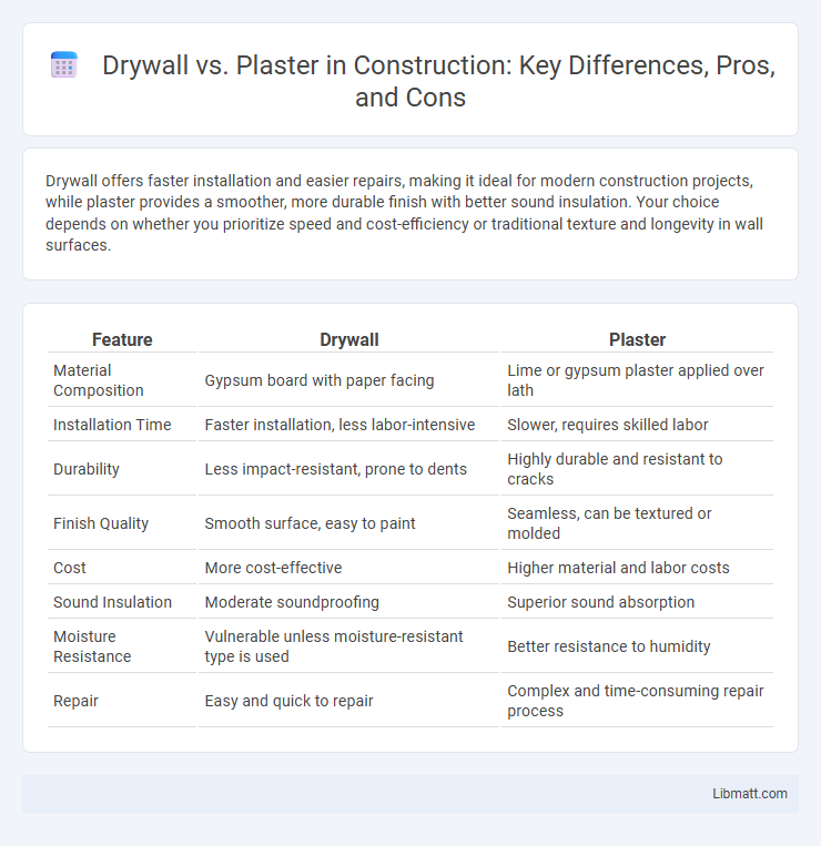 Drywall vs. Plaster in Construction: Key Differences, Pros, and Cons
