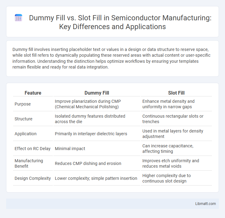 Dummy Fill vs. Slot Fill in Semiconductor Manufacturing: Key Differences and Applications