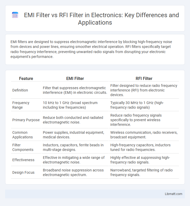EMI Filter vs RFI Filter in Electronics: Key Differences and Applications