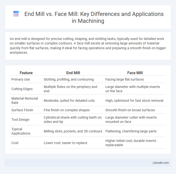End Mill vs. Face Mill: Key Differences and Applications in Machining