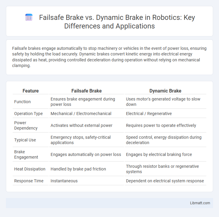 Failsafe Brake vs. Dynamic Brake in Robotics: Key Differences and Applications