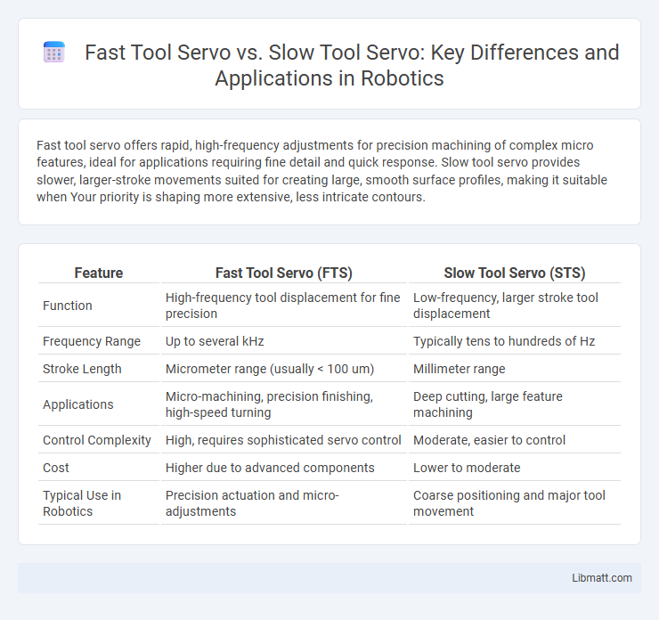 Fast Tool Servo vs. Slow Tool Servo: Key Differences and Applications in Robotics