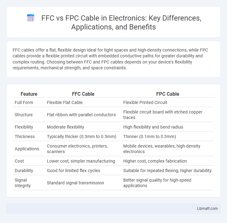 FFC vs FPC Cable in Electronics: Key Differences, Applications, and Benefits