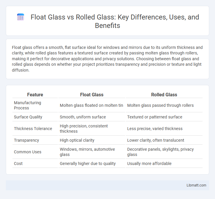 Float Glass vs Rolled Glass: Key Differences, Uses, and Benefits
