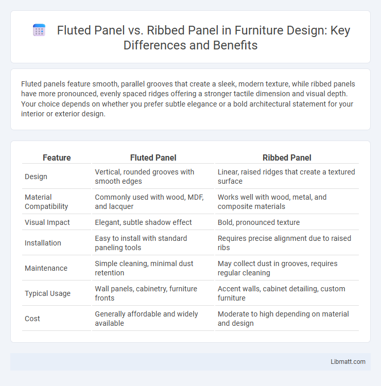 Fluted Panel vs. Ribbed Panel in Furniture Design: Key Differences and Benefits