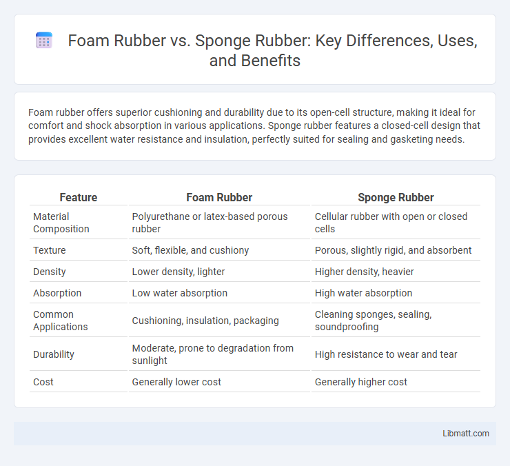 Foam Rubber vs. Sponge Rubber: Key Differences, Uses, and Benefits