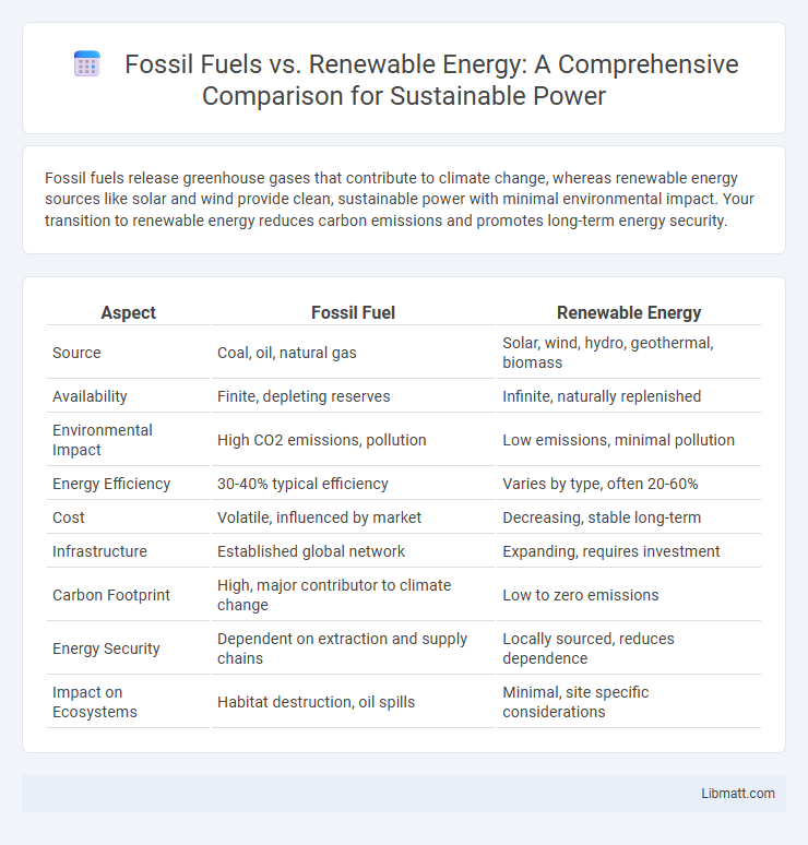 Fossil Fuels vs. Renewable Energy: A Comprehensive Comparison for Sustainable Power