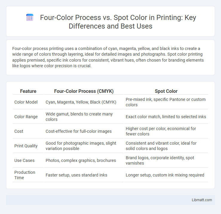 Four-Color Process vs. Spot Color in Printing: Key Differences and Best Uses