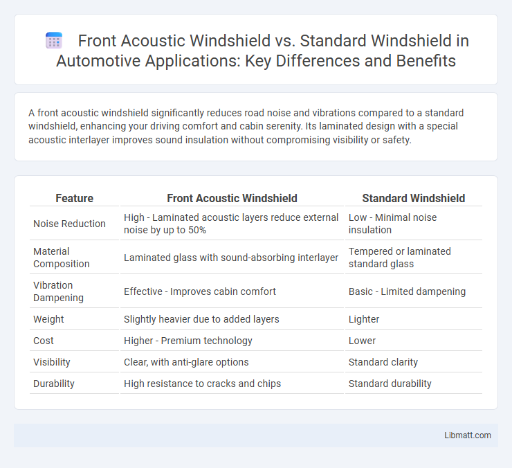 Front Acoustic Windshield vs. Standard Windshield in Automotive Applications: Key Differences and Benefits