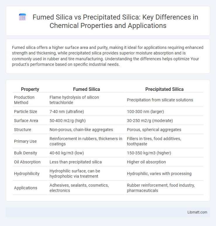 Fumed Silica vs Precipitated Silica: Key Differences in Chemical Properties and Applications