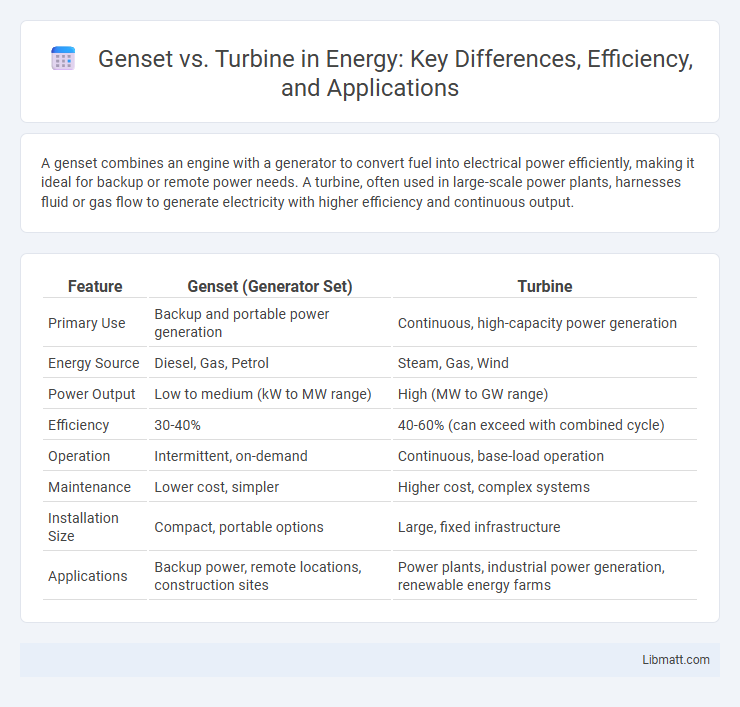 Genset vs. Turbine in Energy: Key Differences, Efficiency, and Applications