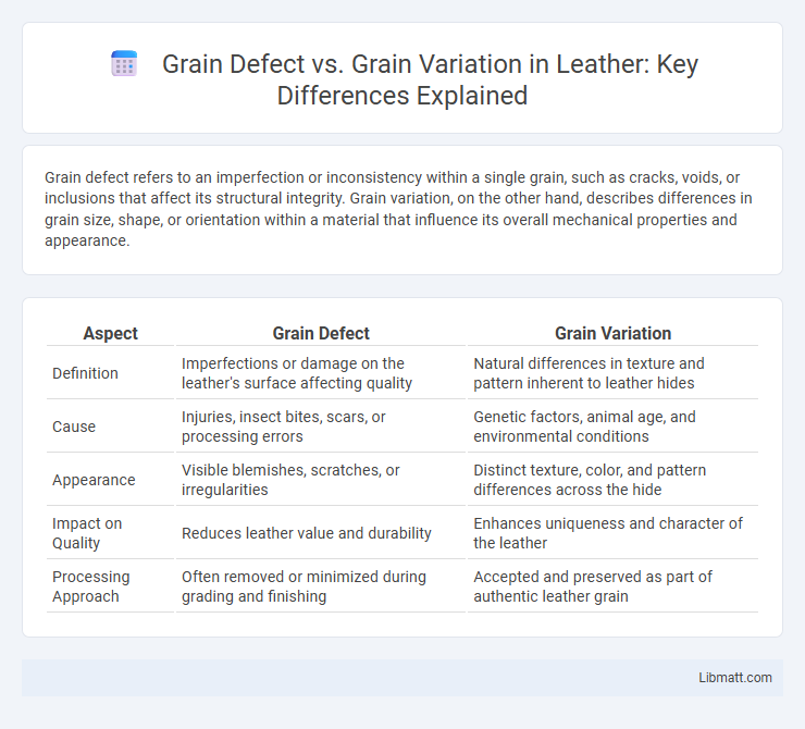 Grain Defect vs. Grain Variation in Leather: Key Differences Explained