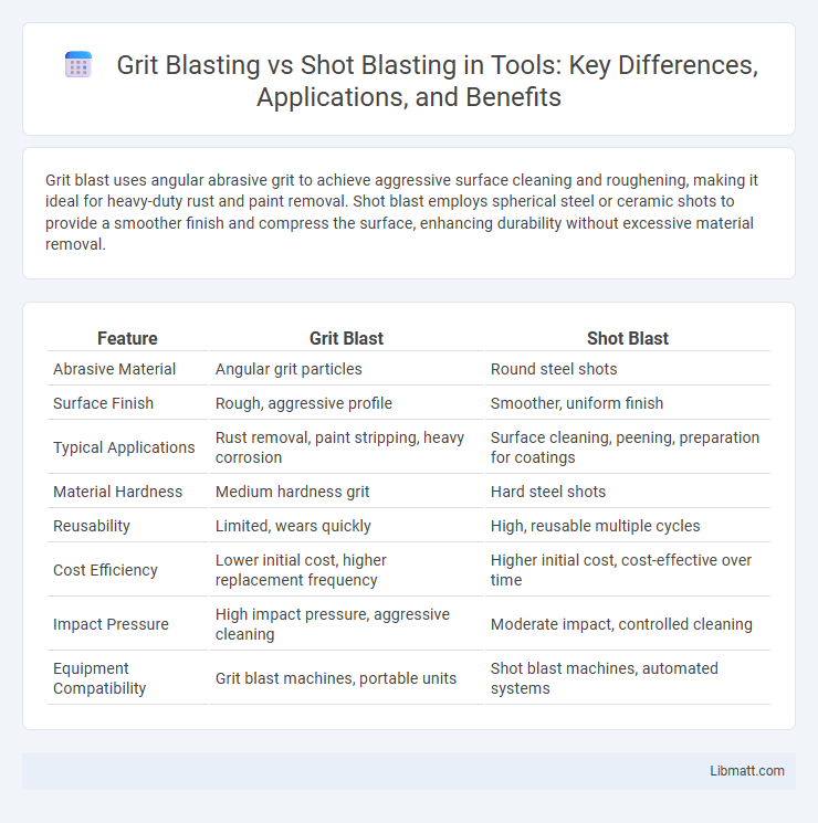Grit Blasting vs Shot Blasting in Tools: Key Differences, Applications, and Benefits