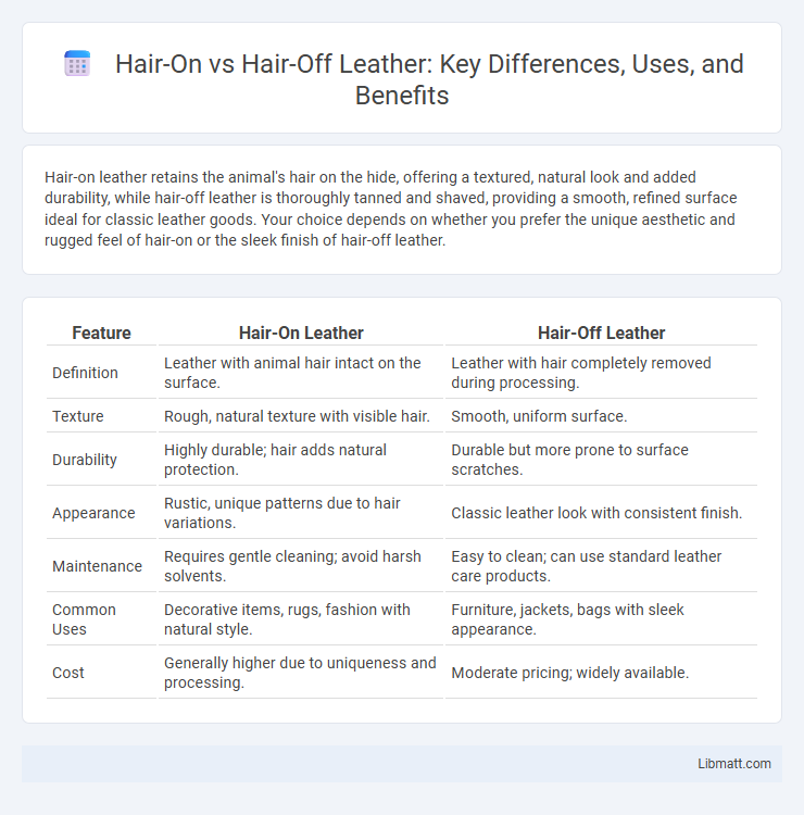 Hair-On vs Hair-Off Leather: Key Differences, Uses, and Benefits