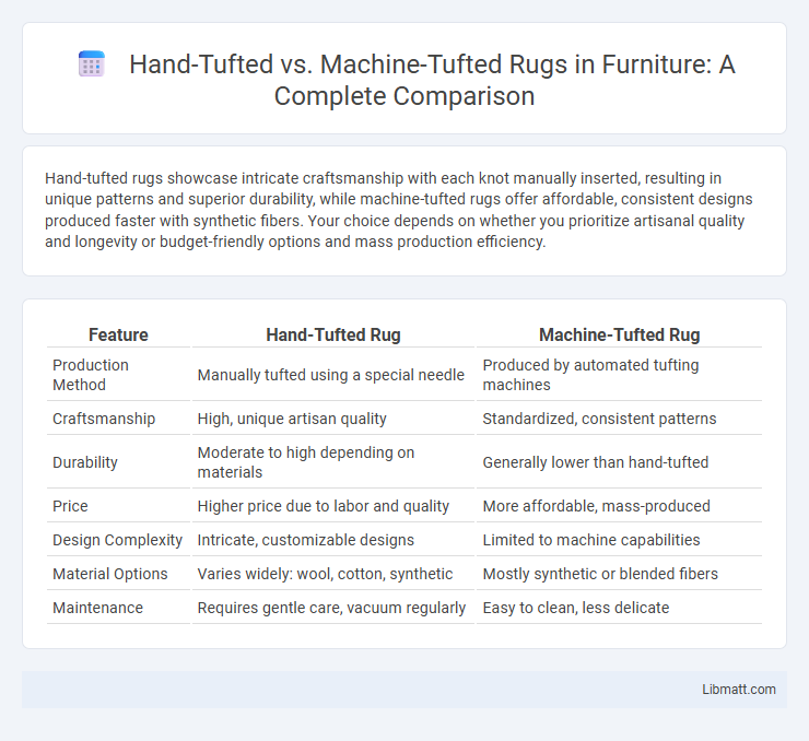 Hand-Tufted vs. Machine-Tufted Rugs in Furniture: A Complete Comparison