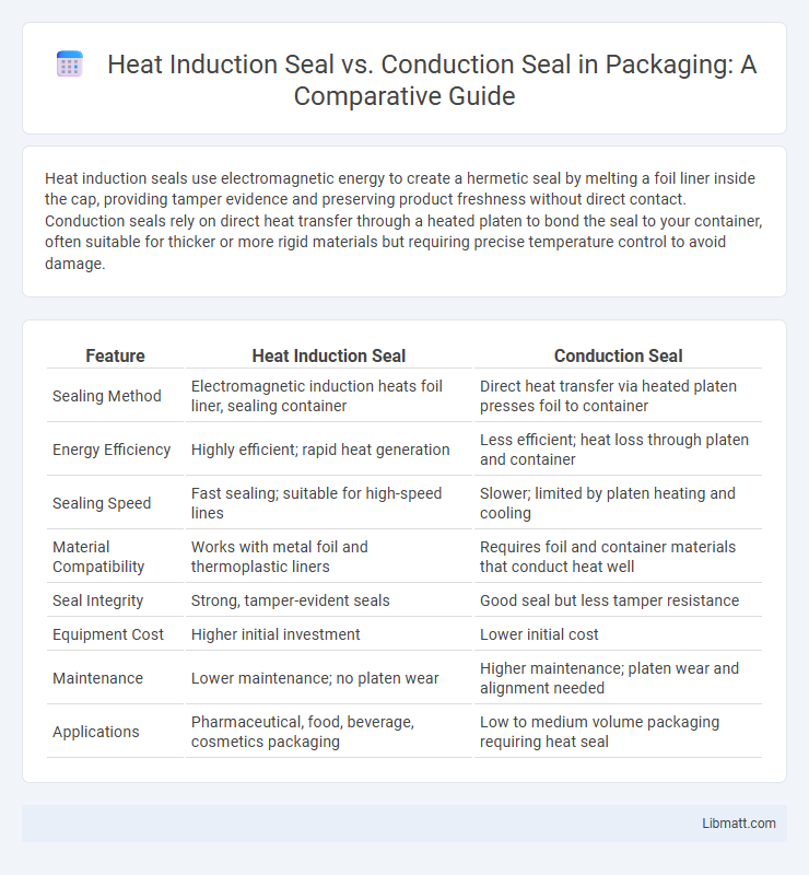 Heat Induction Seal vs. Conduction Seal in Packaging: A Comparative Guide