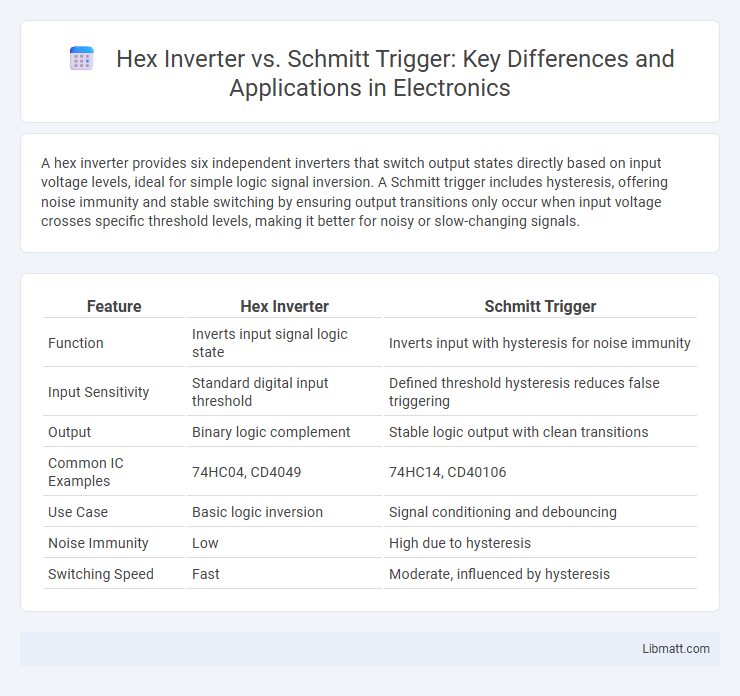 Hex Inverter vs. Schmitt Trigger: Key Differences and Applications in Electronics