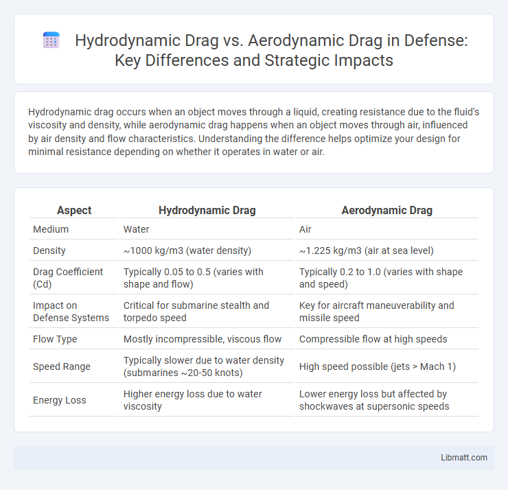 Hydrodynamic Drag vs. Aerodynamic Drag in Defense: Key Differences and Strategic Impacts