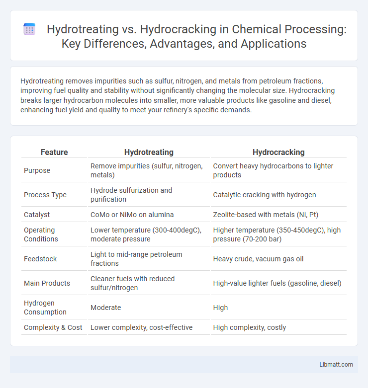 Hydrotreating vs. Hydrocracking in Chemical Processing: Key Differences, Advantages, and Applications