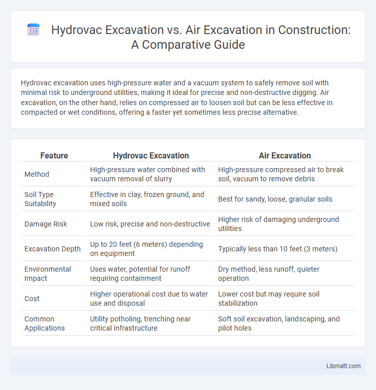Hydrovac Excavation vs. Air Excavation in Construction: A Comparative Guide