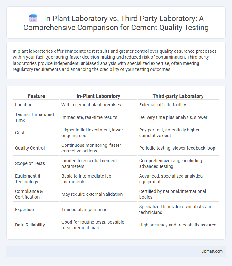 In-Plant Laboratory vs. Third-Party Laboratory: A Comprehensive Comparison for Cement Quality Testing