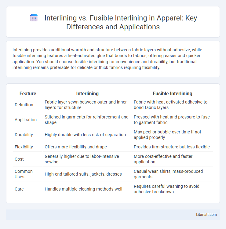 Interlining vs. Fusible Interlining in Apparel: Key Differences and Applications
