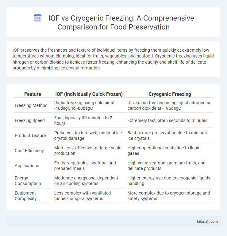 IQF vs Cryogenic Freezing: A Comprehensive Comparison for Food Preservation