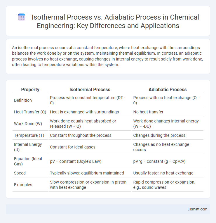 Isothermal Process vs. Adiabatic Process in Chemical Engineering: Key Differences and Applications