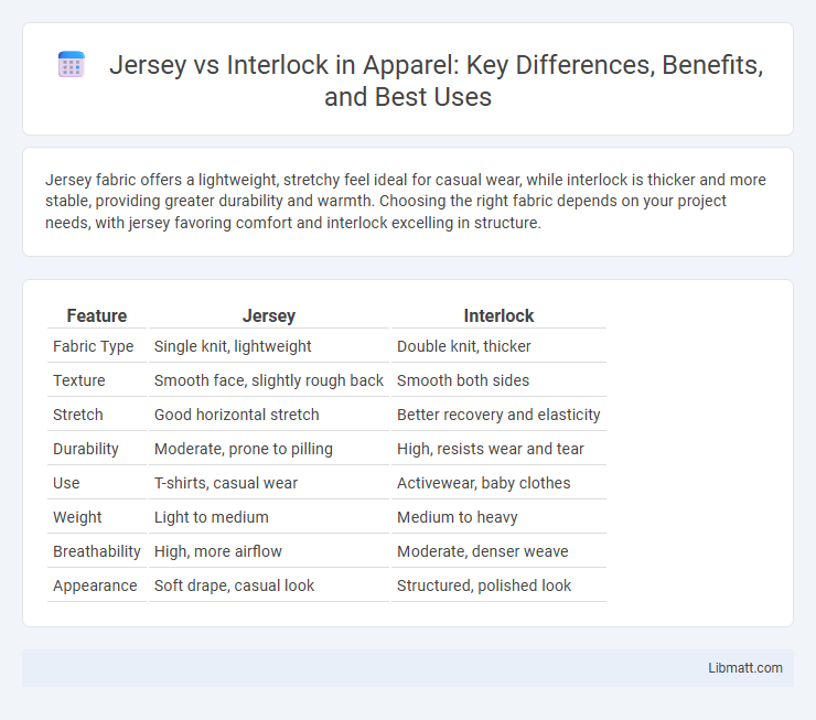 Jersey vs Interlock in Apparel: Key Differences, Benefits, and Best Uses