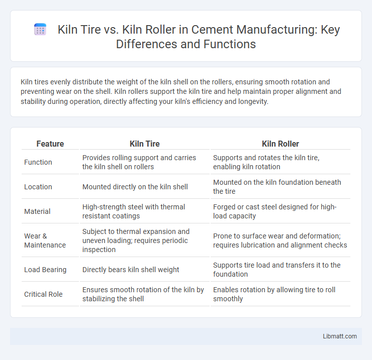 Kiln Tire vs. Kiln Roller in Cement Manufacturing: Key Differences and Functions