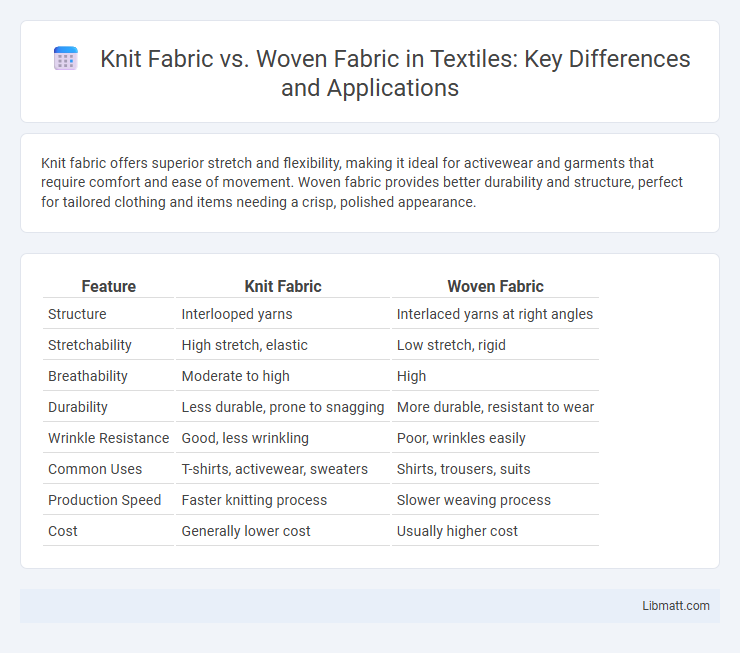 Knit Fabric vs. Woven Fabric in Textiles: Key Differences and Applications