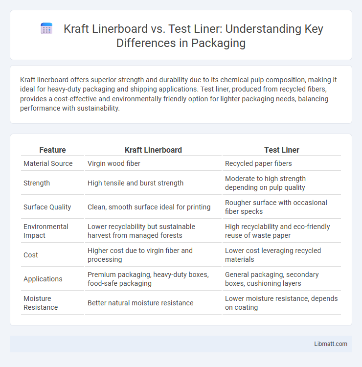 Kraft Linerboard vs. Test Liner: Understanding Key Differences in Packaging