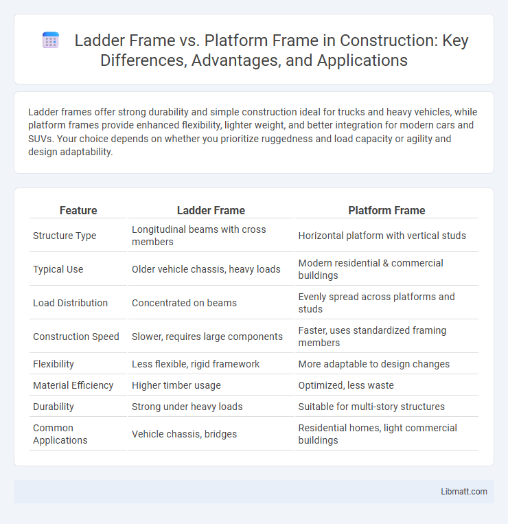 Ladder Frame vs. Platform Frame in Construction: Key Differences, Advantages, and Applications