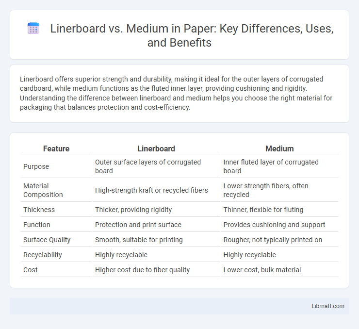 Linerboard vs. Medium in Paper: Key Differences, Uses, and Benefits