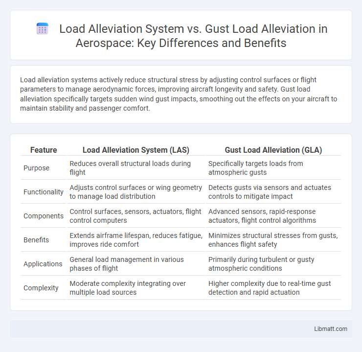Load Alleviation System vs. Gust Load Alleviation in Aerospace: Key Differences and Benefits