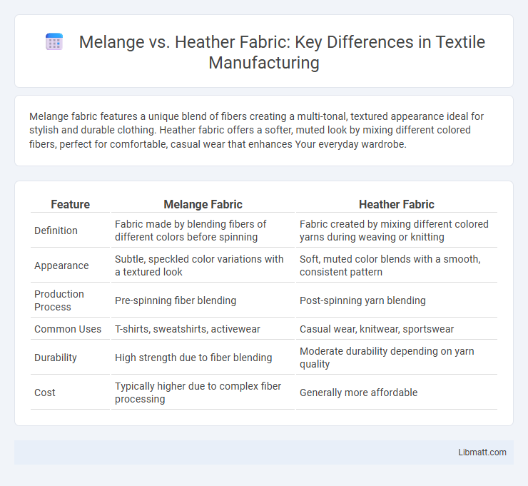 Melange vs. Heather Fabric: Key Differences in Textile Manufacturing