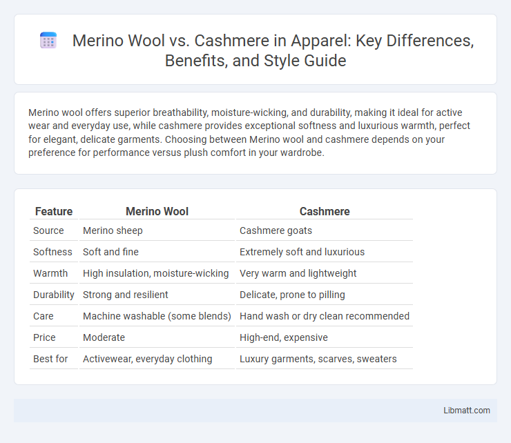 Merino Wool vs. Cashmere in Apparel: Key Differences, Benefits, and Style Guide