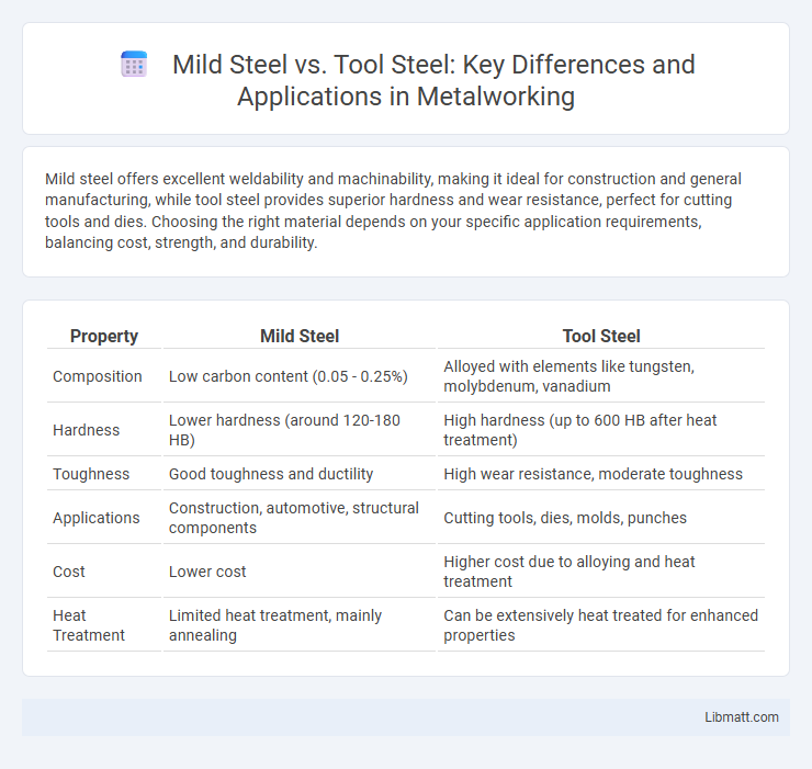Mild Steel vs. Tool Steel: Key Differences and Applications in Metalworking