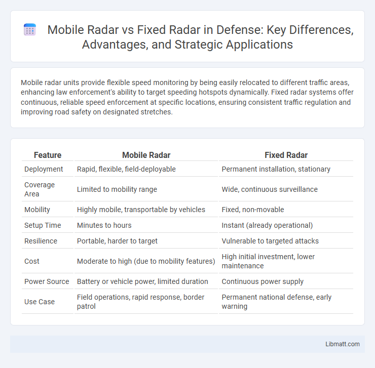 Mobile Radar vs Fixed Radar in Defense: Key Differences, Advantages, and Strategic Applications