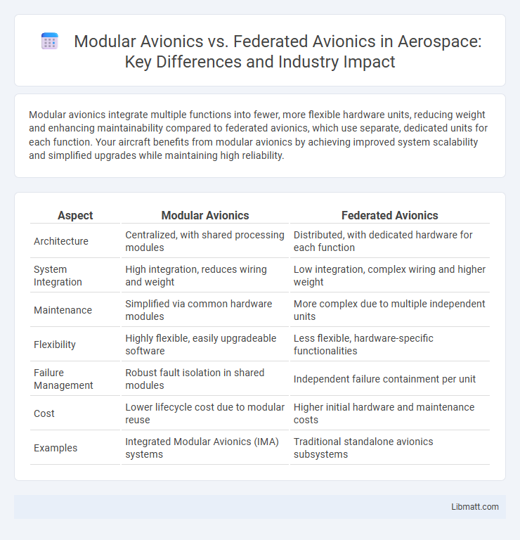 Modular Avionics vs. Federated Avionics in Aerospace: Key Differences and Industry Impact