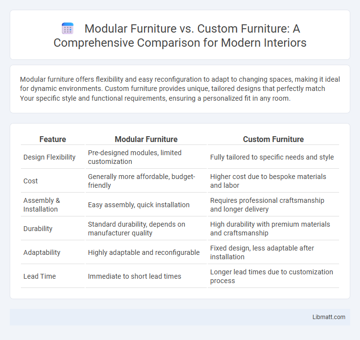 Modular Furniture vs. Custom Furniture: A Comprehensive Comparison for Modern Interiors