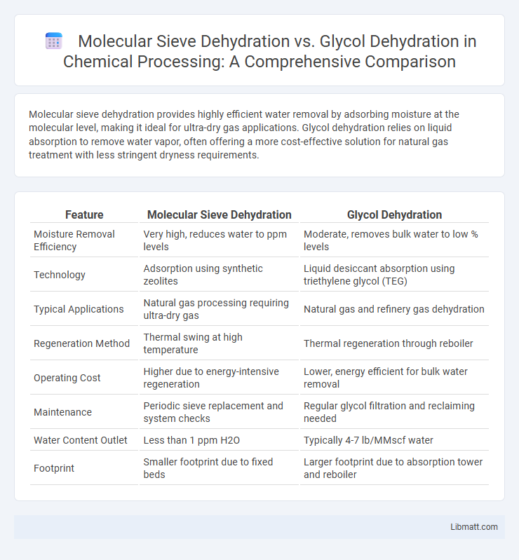 Molecular Sieve Dehydration vs. Glycol Dehydration in Chemical Processing: A Comprehensive Comparison