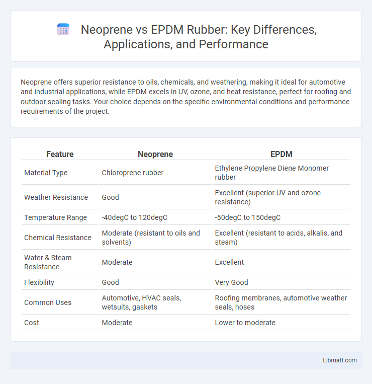 Neoprene vs EPDM Rubber: Key Differences, Applications, and Performance