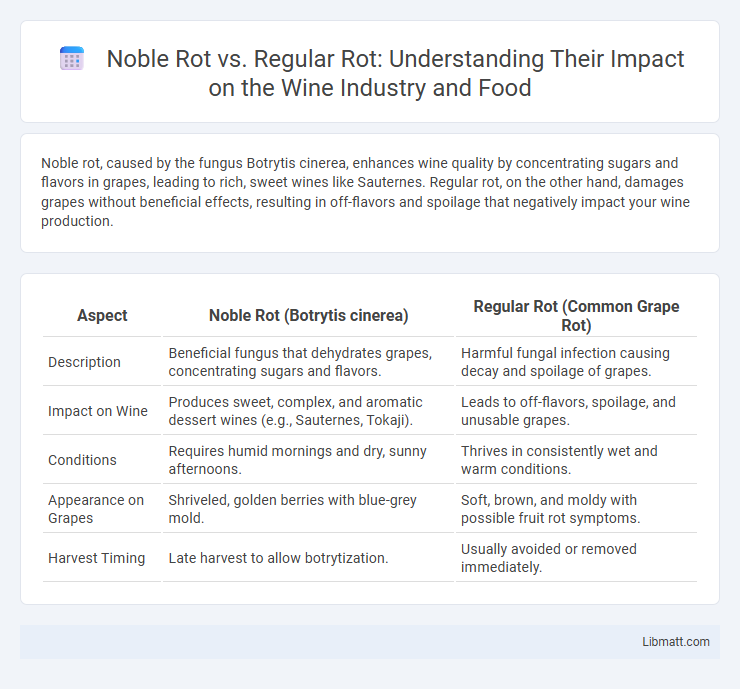 Noble Rot vs. Regular Rot: Understanding Their Impact on the Wine Industry and Food