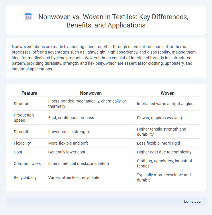Nonwoven vs. Woven in Textiles: Key Differences, Benefits, and Applications