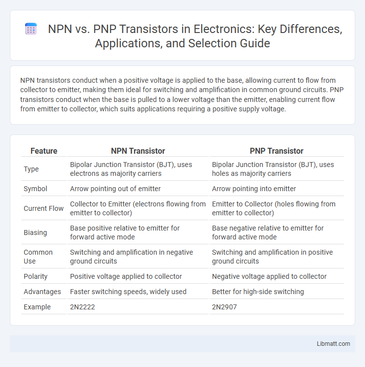 NPN vs. PNP Transistors in Electronics: Key Differences, Applications, and Selection Guide