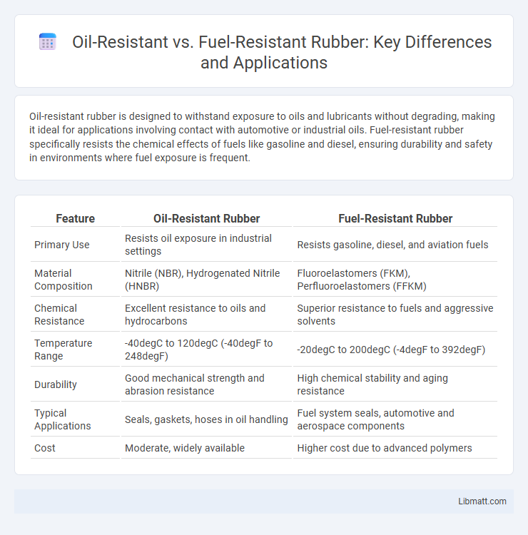 Oil-Resistant vs. Fuel-Resistant Rubber: Key Differences and Applications