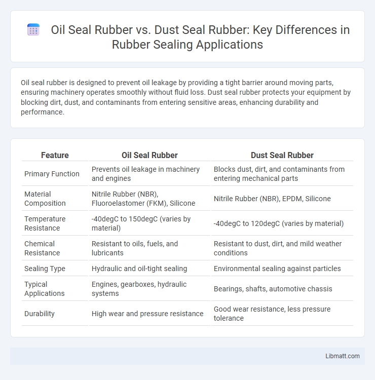 Oil Seal Rubber vs. Dust Seal Rubber: Key Differences in Rubber Sealing Applications